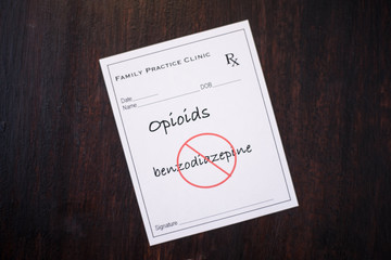 Opioid Prescription - no benzodiazepines