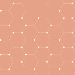 Vector of connected dots pattern