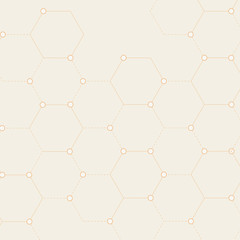 Vector of connected dots pattern