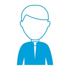 avatar man icon over white background vector illustration