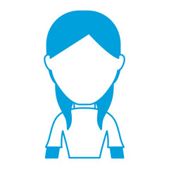 avatar woman icon over white background colorful design vector illustration