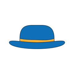 hat accessory icon over white background vector illustration
