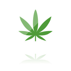 farbiges Symbol - Marihuana