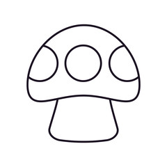fungus icon over white background vector illustration
