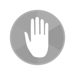 Kreis Icon - flache Hand