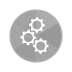 Kreis Icon - Zahnräder vertikal