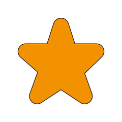 star icon over white background colorful design vector illustration