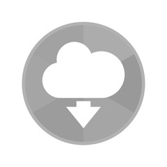 Kreis Icon - Wolke-Herunterladen-Symbol