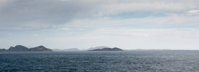 Coastal scenery on the coast of western Norway