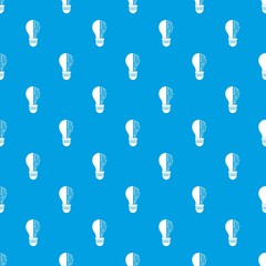 Circuit board inside light bulb pattern seamless blue