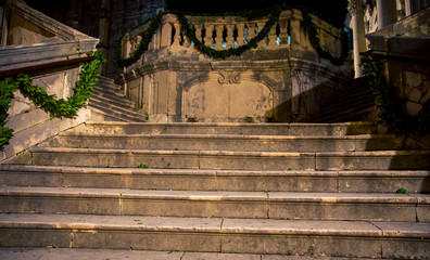 Fototapeta na wymiar Stairs in Dubrovnik