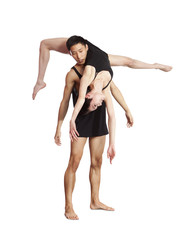 Pair of dancing contemporary dance