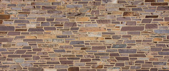 Multicolored Stone Wall Banner