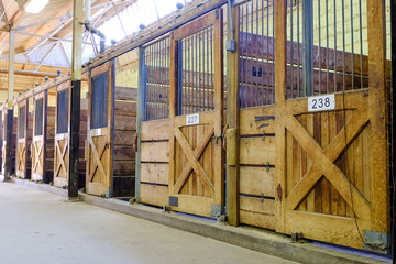  Horse barn and open stalls