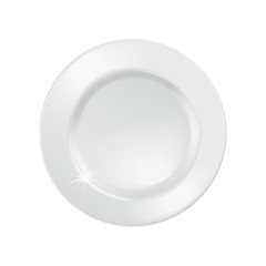Bright white plates template
