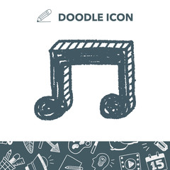 music note doodle drawing