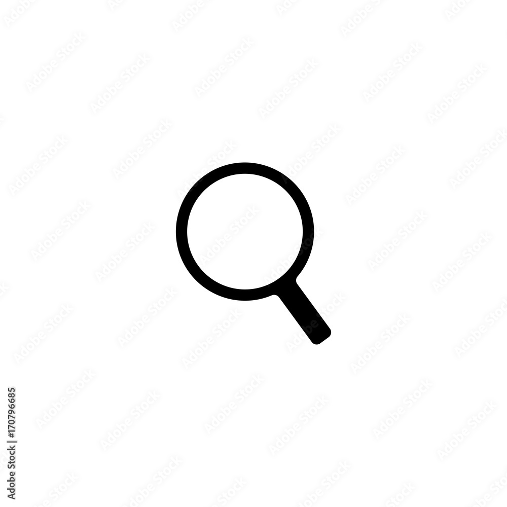 Sticker magnifying glass icon