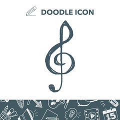 music note doodle