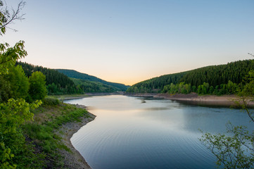 Fototapeta na wymiar Oker Reservoir in Germany
