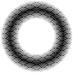 Background with abstract line waves pattern and thickness gradient