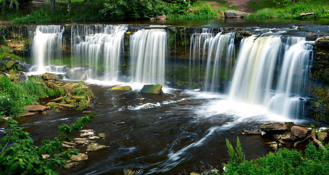 beautiful waterfalls in Keila-Joa, Estonia