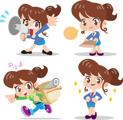 cartoon character woman