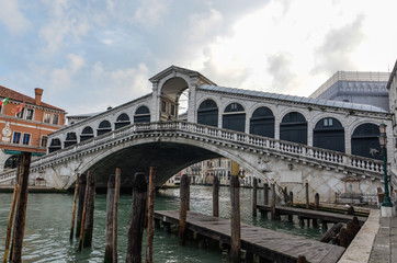Fototapeta na wymiar Rialto Bridge, Venice, Italy