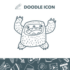 monster doodle