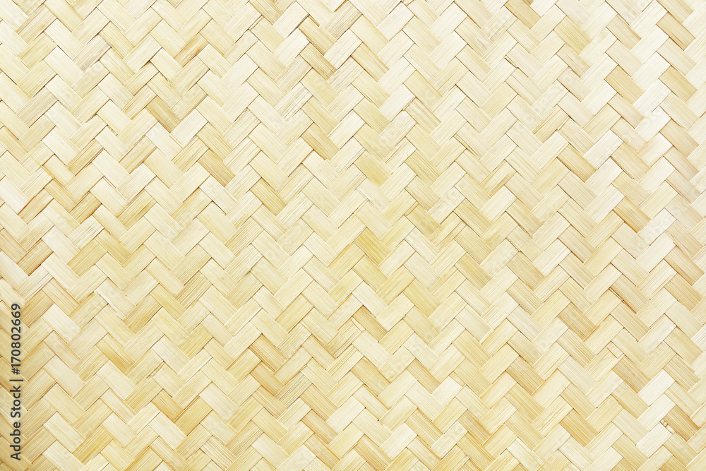 Poster woven bamboo texture for pattern and background