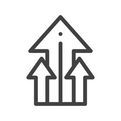 Statistics line icon, outline vector sign, linear style pictogram isolated on white. Symbol, logo illustration. Editable stroke