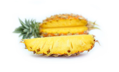 Pineapple isolated on white background.