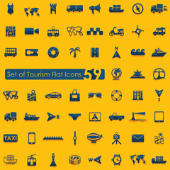 Set of tourism icons