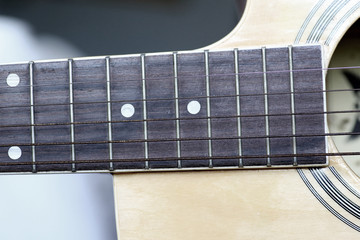 Close up Classical guitar.