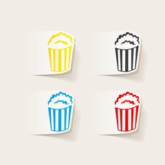 realistic design element: popcorn