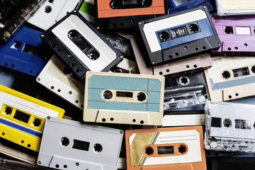 Cassette tape vintage style collection