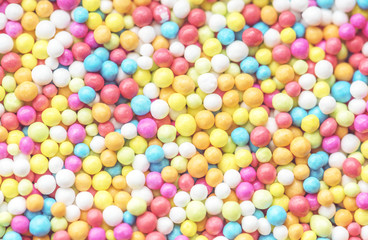 Closeup of colorful round textured background