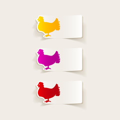 realistic design element: chicken