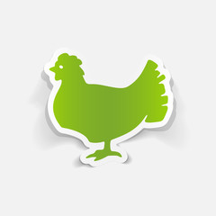 realistic design element: chicken