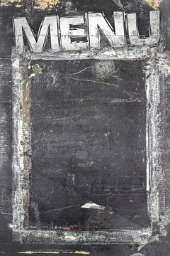 Grungy restaurant menu template