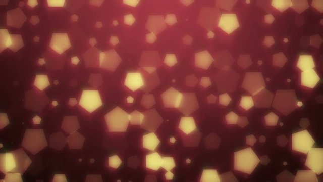 Abstract background loop of pentagon of a differ