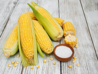 Fresh corn on the cob