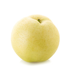 Chinese pear and Sliced isolated on a whate background