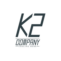 Initial Letter KZ Design Logo Template