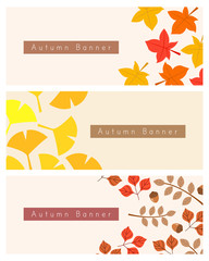 Naklejka premium Autumn Concept Banner Design