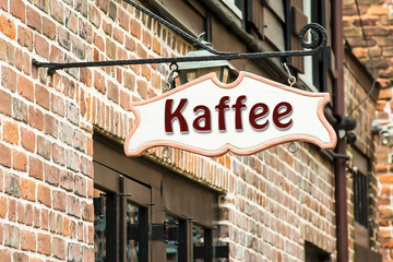 Obraz premium Schild 275 - Kaffee