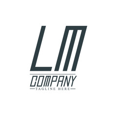 Initial Letter LM Design Logo Template