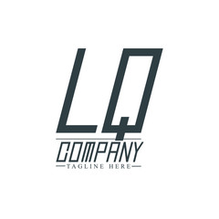 Initial Letter LQ Design Logo Template