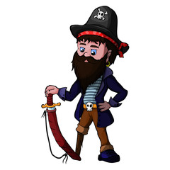 Cute cartoon pirate