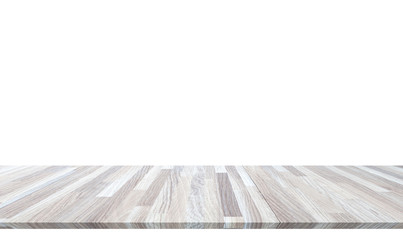 Wooden flooring isolated on white background.