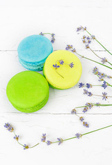 Macaroons with lavander